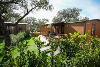 Location - Mobil-Home Prestige Côté Vignes - Camping des Mûres