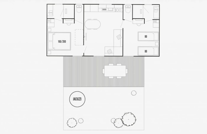 Mobil-Home Prestige Côté Vignes Jacuzzi * 2 Salles De Bains