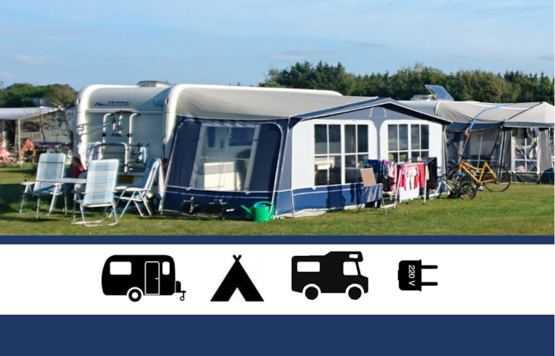 Standaard Standplaats auto + tent / caravan of camper