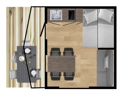 Campingcabin F 16m²