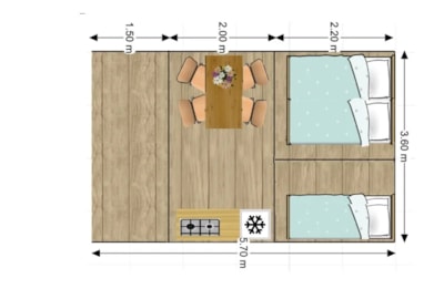 Safari tent 15m²