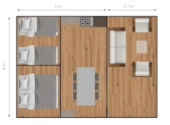 Mietunterkunft - Safarizelt 25M² - Tornby strand camping - Hirtshals