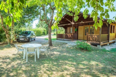 CHALET PMR COMFORT 1 room  air-conditioned  - 35m2 + covered terrace of 14m2 - HOUSEHOLD INCLUDED*
