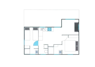 CHALET PREMIUM 2 air-conditioned rooms -35m2+terrace 17m2-Cleaning*, linen, towels included