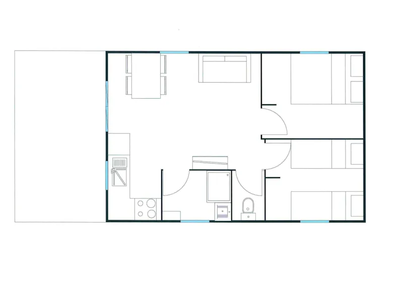 Cottage Premium 2Ch - Clim - Lv - Tv - Bbq-Ménage*,Draps,Draps De Bain - 35M2+Terrasse Couverte 12M2