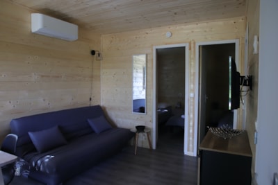 COTTAGE 2-bedroom air-conditioned CONFORT PREMIUM - FULL OPTIONS - 35m2 - 12m2 covered terrace