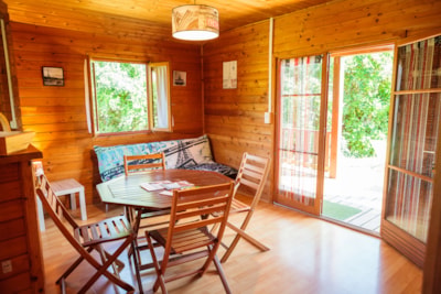 CHALET 2 bedrooms air-conditioned CONFORT PLUS - 35m2 - covered terrace of 14m2-HOUSEHOLD INCLUDED*