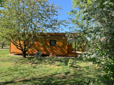 COTTAGE 2-bedroom air-conditioned CONFORT PREMIUM - FULL OPTIONS - 35m2 - 12m2 covered terrace