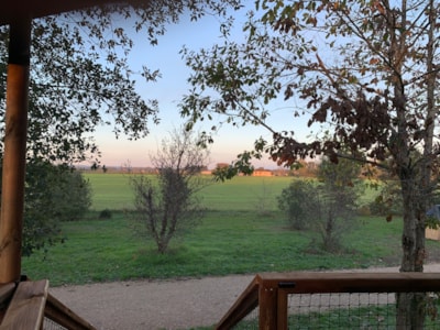 LODGE CABIN air-conditioned 2 bedrooms - COMFORT PREMIUM & FULL OPTIONS 40m2 (covered terrace 13m2)