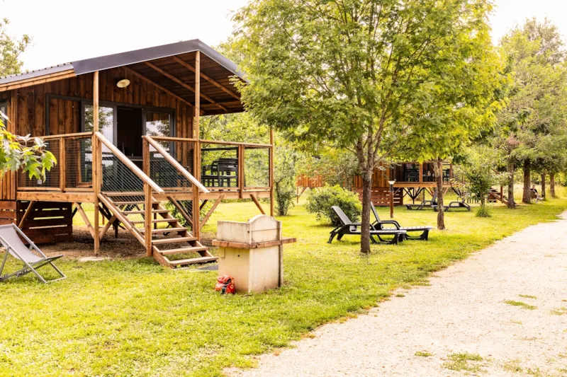 Cabane Lodge Premium 2Ch - Clim-Lv -Tv-Bbq- Ménage*,Draps,Draps De Bain- 40M2 Terrasse Couverte 13M2