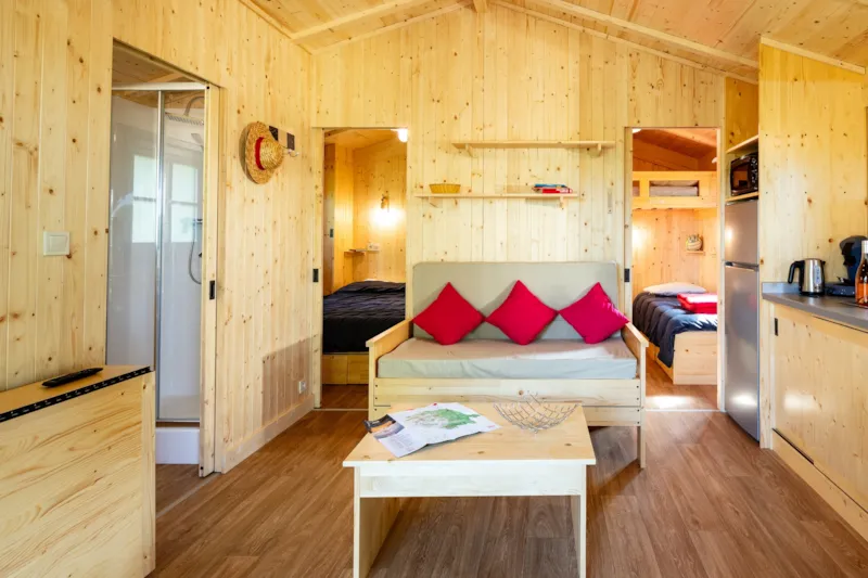 Cabane Lodge Premium 2Ch - Clim-Lv -Tv-Bbq- Ménage*,Draps,Draps De Bain- 40M2 Terrasse Couverte 13M2