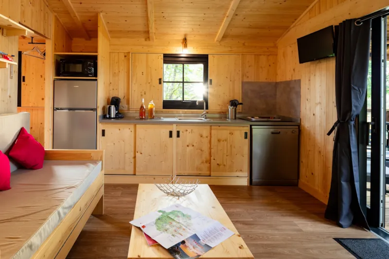 Cabane Lodge Premium 2Ch - Clim-Lv -Tv-Bbq- Ménage*,Draps,Draps De Bain- 40M2 Terrasse Couverte 13M2