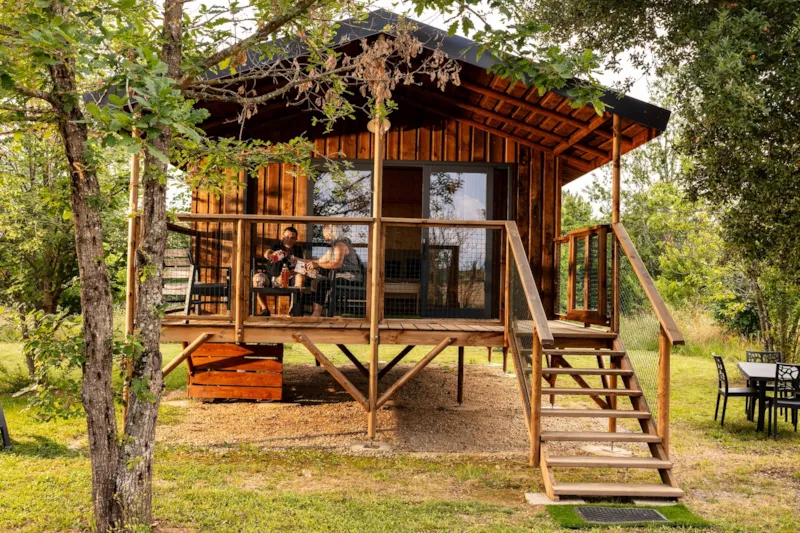 Cabane Lodge Premium 2Ch - Clim-Lv -Tv-Bbq- Ménage*,Draps,Draps De Bain- 40M2 Terrasse Couverte 13M2