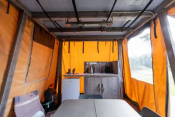 Accommodation - Skylodge 2 Adults + 2 Kids - Nymindegab Camping