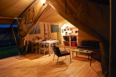 Lodge Safari Standard 35m² 2 bedrooms + sheltered terrace 10m² + WC