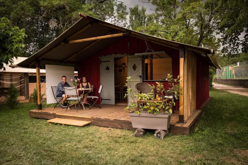Cabane Suédoise Confort 25M² 2 Chambres + Terrasse Couverte