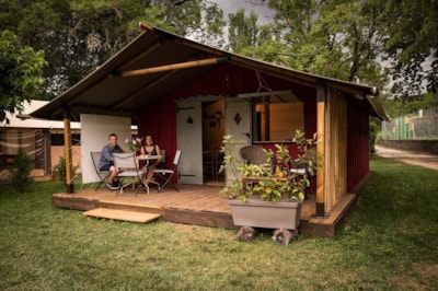 Swedish hut Confort 25m² 2 bedrooms + sheltered terrace