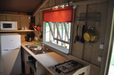 Swedish hut Confort 25m² 2 bedrooms + sheltered terrace