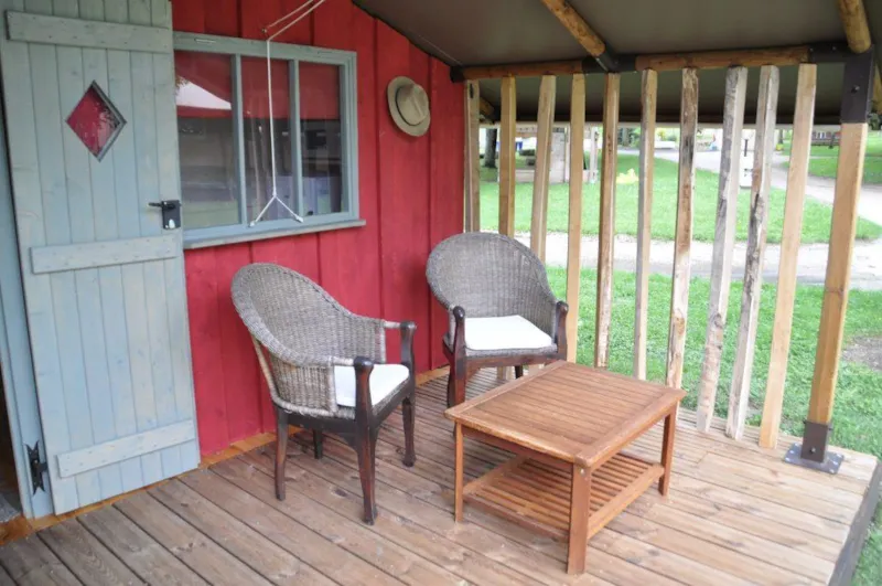 Cabane Suédoise Confort 25M² 2 Chambres + Terrasse Couverte