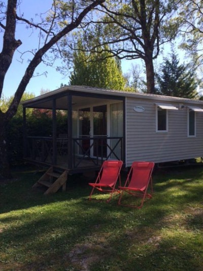 Mobile home Lodgia Confort 27m² 2 bedrooms + sheltered terrace 10m² + with air-conditioning