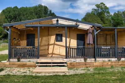 Chalet Confort 27m² 1 bedroom - 2 bathrooms + sheltered terrace + Air co + Plancha