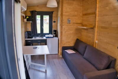 Chalet Confort 27m² 1 bedroom - 2 bathrooms + sheltered terrace + Air co + Plancha
