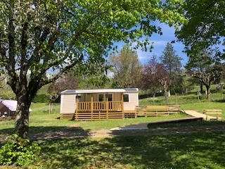 Mobil Home Grand Espace Pmr Confort 35M² 2 Chambres + Terrasse Couverte 15M² + Clim