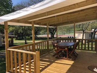 Mobil Home Grand Espace Pmr Confort 35M² 2 Chambres + Terrasse Couverte 15M² + Clim