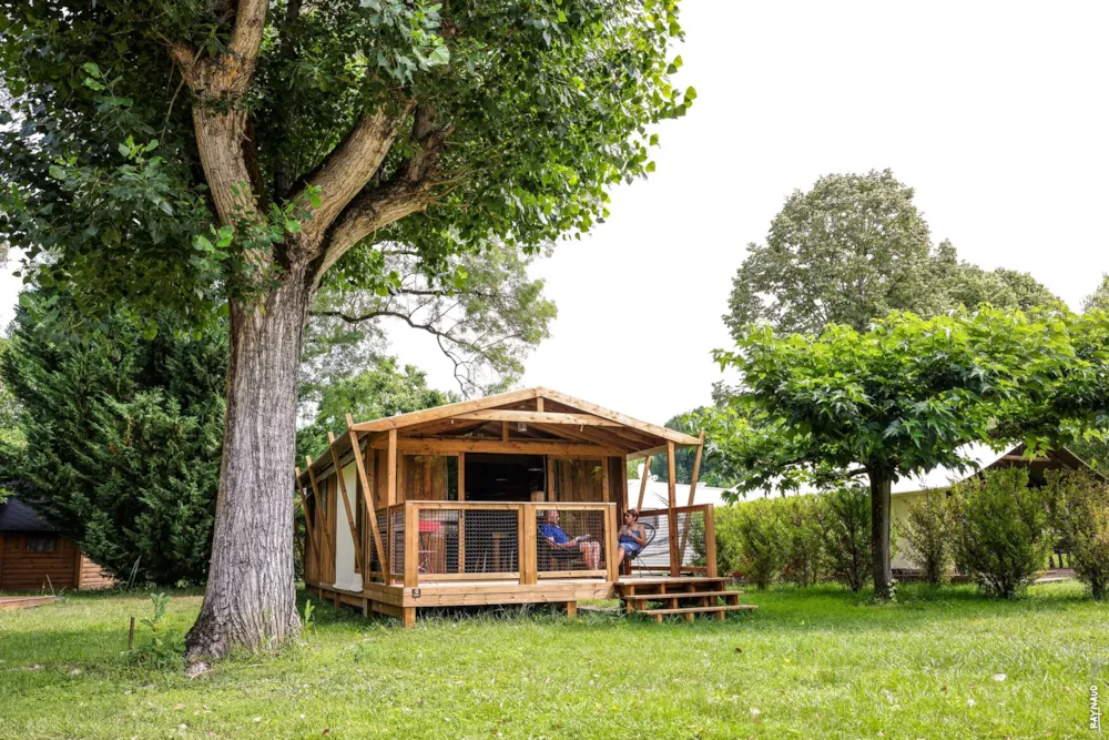Location - Ecolodge Premium 32M² 2 Chambres + Terrasse Couverte 11M² + Lv + Clim - Flower Camping Le Soleil des Bastides