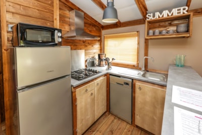 Ecolodge Premium 32m² 2 bedrooms + sheltered terrace 11m² + with air-conditioning