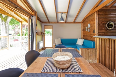 Ecolodge Premium 32m² 2 bedrooms + sheltered terrace 11m² + with air-conditioning
