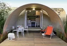 Location - Coco Insolite 4Pers 16M² Sans Sanitaire 2 Chambres Situation Ombragé - Camping du Chêne Vert