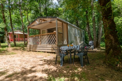 Mobile-home PREMIUM 4pers 2 bedrooms - air-conditioning, sheets, towels, sheltered terrace — 1
