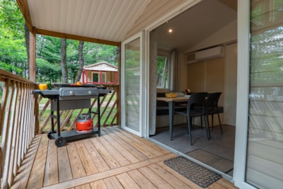 Mobile-home PREMIUM 4pers 2 bedrooms - air-conditioning, sheets, towels, sheltered terrace — 2