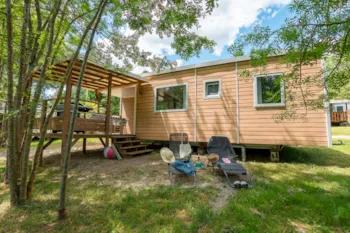 Location - Mh Premium 6Pers, Climatisé, Télé, 3 Ch, 1 Sdd, 1Wc Séparé, Draps, Serviettes, Terrasse Couverte - Camping du Chêne Vert