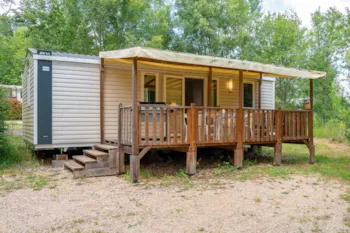 Location - Mh Premium+ 4Pers Climatisé, Télé, 2 Chambres, 2 Sdd 2 Wc, Draps Et Serviettes De Toilette - Camping du Chêne Vert