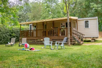 Location - Mh Premium+ 6Pers / 3Ch, Climatisé, Télé,2 Sdd, 2 Wc, 1 Privative + 1 Familiale, Draps, Serviettes - Camping du Chêne Vert