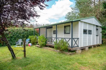 Location - Bungalow Eco 5-6Pers 39M² Avec Terrasse Couverte 3 Chambres Situation Ensoleillé Et Mi-Ombragé - Camping du Chêne Vert