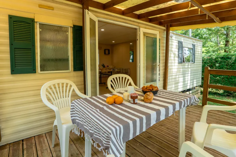 Mobil Home Eco 4Pers 38M² Avec Terrasse Couverte 2 Chambres,