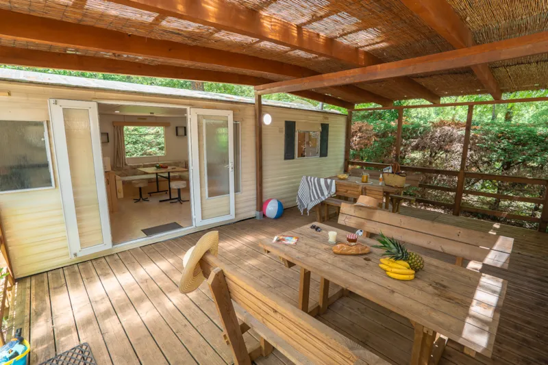 Mobil-Home Tribu 10Pers 2 Mobile-Home Eco Face À Face Avec Grande Terrasse Commune