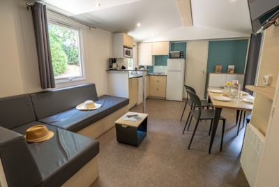 Mobile-home PREMIUM+ 6pers / 3 bedrooms, 2 bathrooms - air-conditioning ,sheets — 3