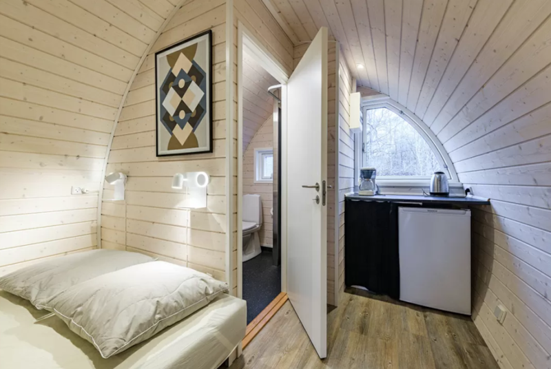 Natur Suite mit Toilette und Douche.