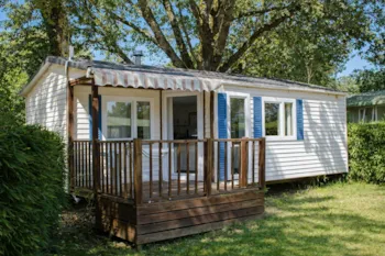 Mietunterkunft - Mobilheim Mit Überdachter Terrasse - Camping Le Plan d'Eau Saint Charles