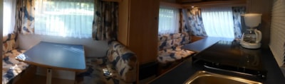 Caravan  (beds made on arrival, no extra charge)