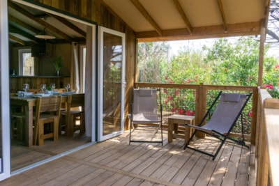 Eco-Lodge VIP 32m², 2 Bedrooms, 1 Bathroom (beds made on arrival, no extra charge)