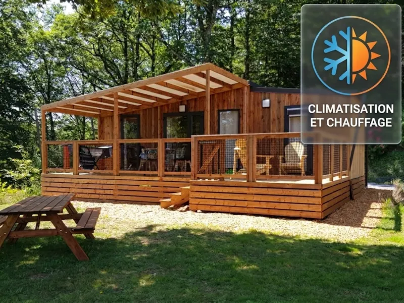 Eco-Lodge Manyara 34M² - Chalet Luxe Climatisé (2 Ch/Sdb, Lits Faits)