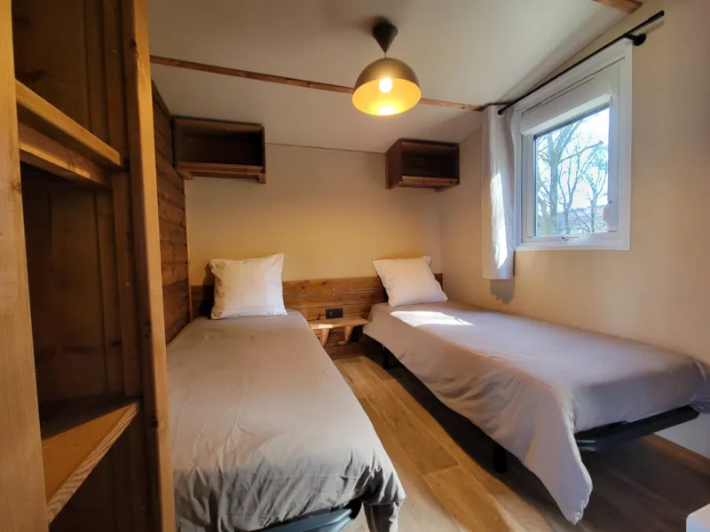 Eco-Lodge Manyara 34M² - Chalet Luxe Climatisé (2 Ch/Sdb, Lits Faits)