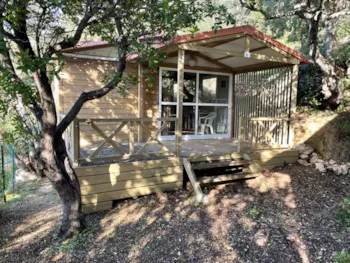 Mietunterkunft - Chalet Stella - 2 Zimmer. 3 Chalets (S01/S02/S03) - Camping L'Esplanade