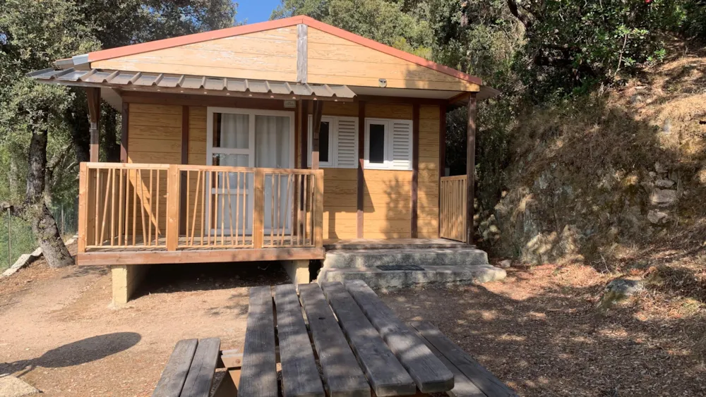 Mietunterkunft - Chalet Classique - 2 Zimmer. 4 Chalets (A01 À A04) - Camping L'Esplanade