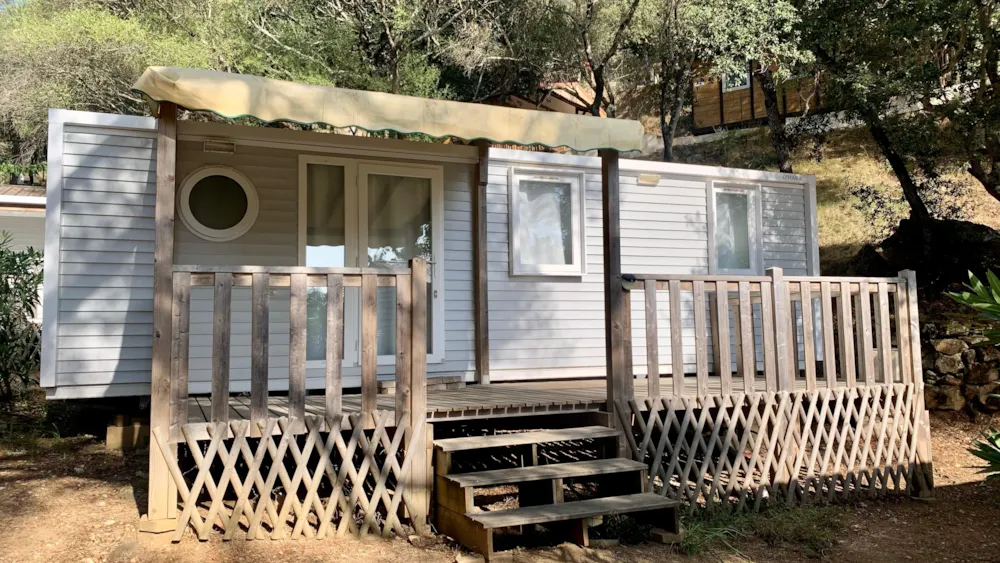 Mietunterkunft - Mobilheim Ohara Confort - 3  Zimmer. 8 Mobil Home (M06/M08/M10/M20/M32/M38/M39/M40) - Camping L'Esplanade